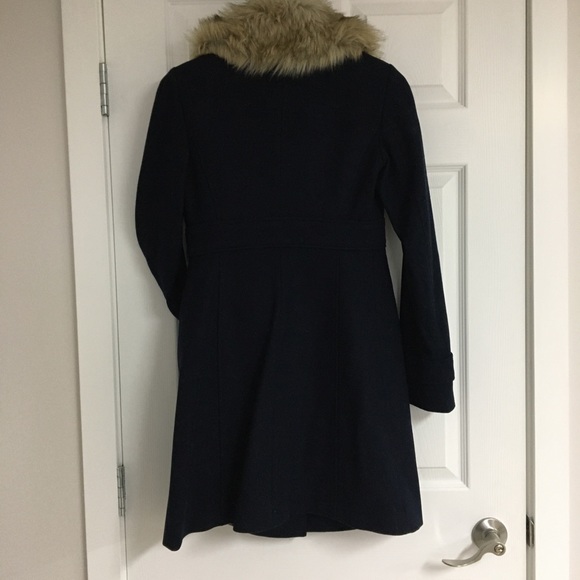 Esprit navy pea coat, size 2. - Picture 3 of 5